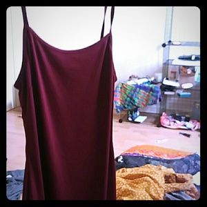 Maroon dress slip